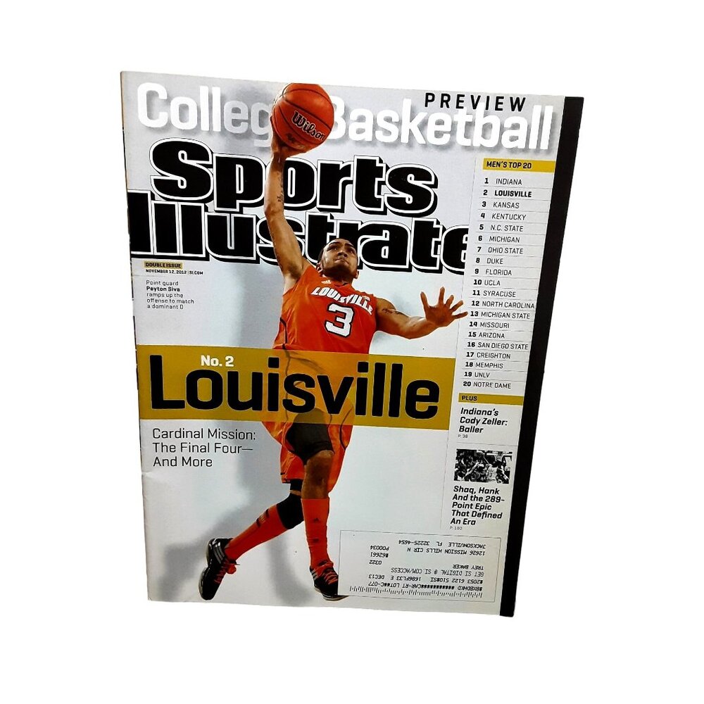 Sports Illustrated November 12 2012 Peyton Siva Louisville Cardinals